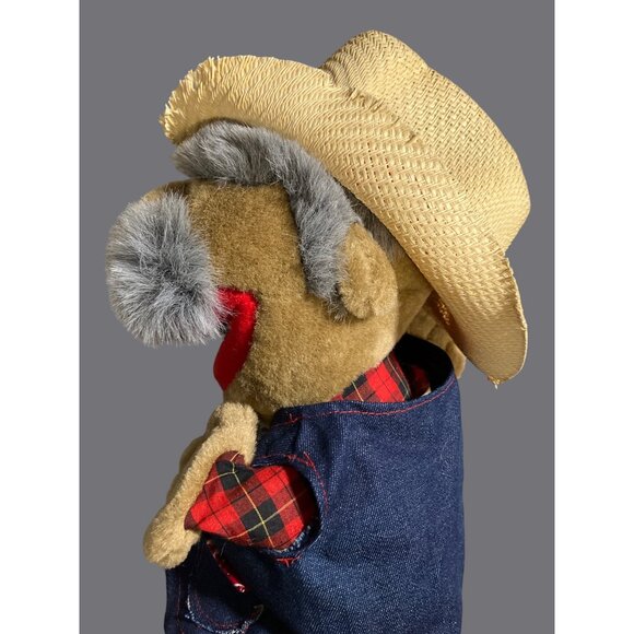 ShotGun Red Plush Doll Grandpa Cowboy Hee Haw Nashville Signed Collectible - Picture 11 of 16